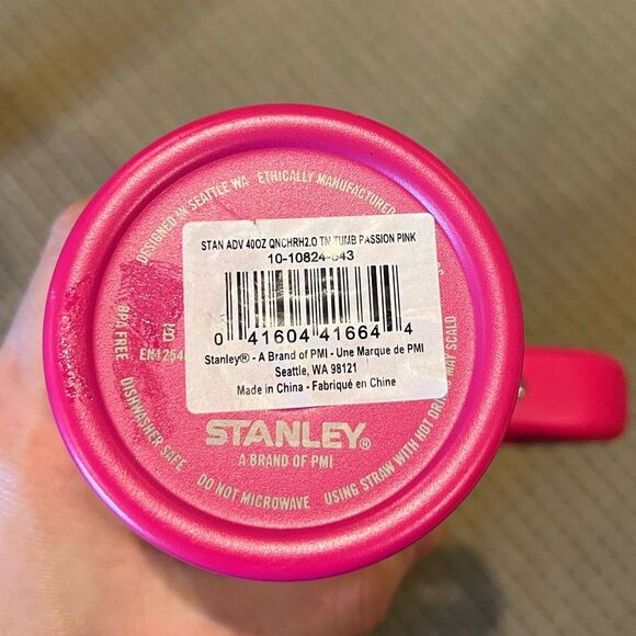 Stanley Quencher 40oz Passion Pink Insulated Water Bottle with Handle - Picture 16 of 16